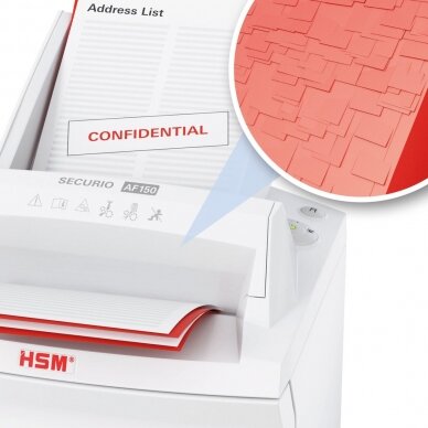 Automatinis konfidencialių dokumentų naikiklis HSM Securio AF150, 1,9 x 15mm 6